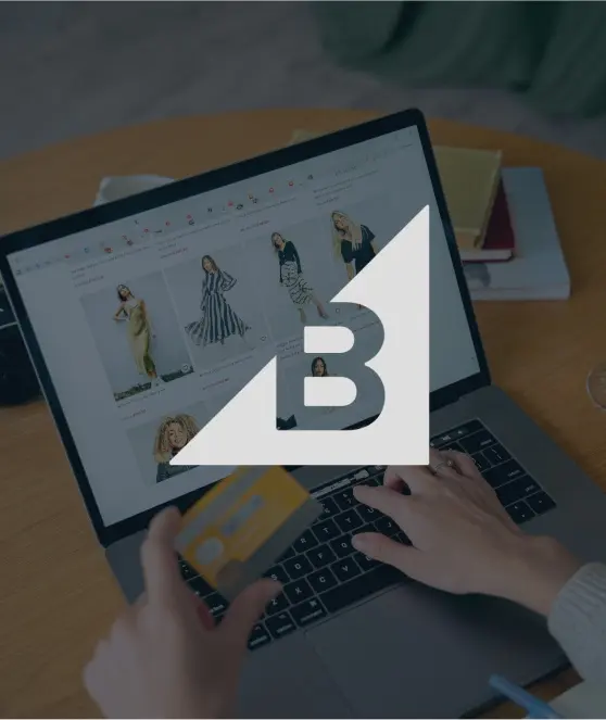 Online Shopping with Credit Card Online shopping on a laptop with a credit card