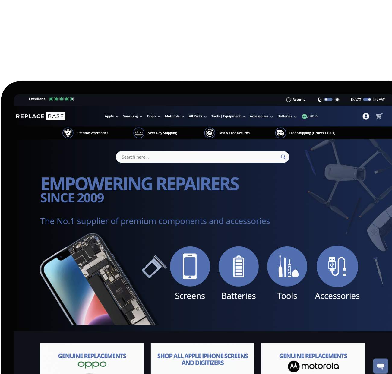 Replacebase online replacement parts shopping platform Replacebase online replacement parts shopping platform